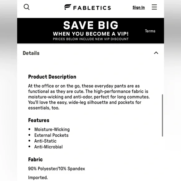 Fabletics Brown Wide-Leg Pants - Picture 11 of 11